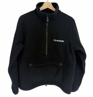Dakine Black Grid Fleece Pullover Mens S/P Small Quarter Zip Jacket Front Pocket